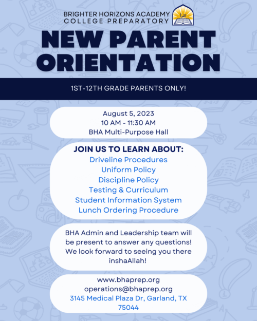 New Parent Orientation 23-24